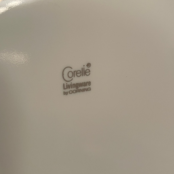 Set of 4 Vintage CORELLE 70’s Pattern Spring Blossom Dinner Plates White & Green - Picture 3 of 9